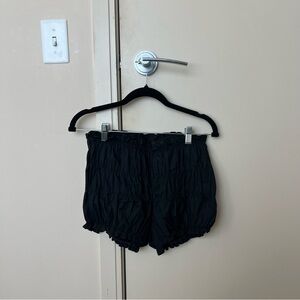 Windsor Black Ruffled Shorts